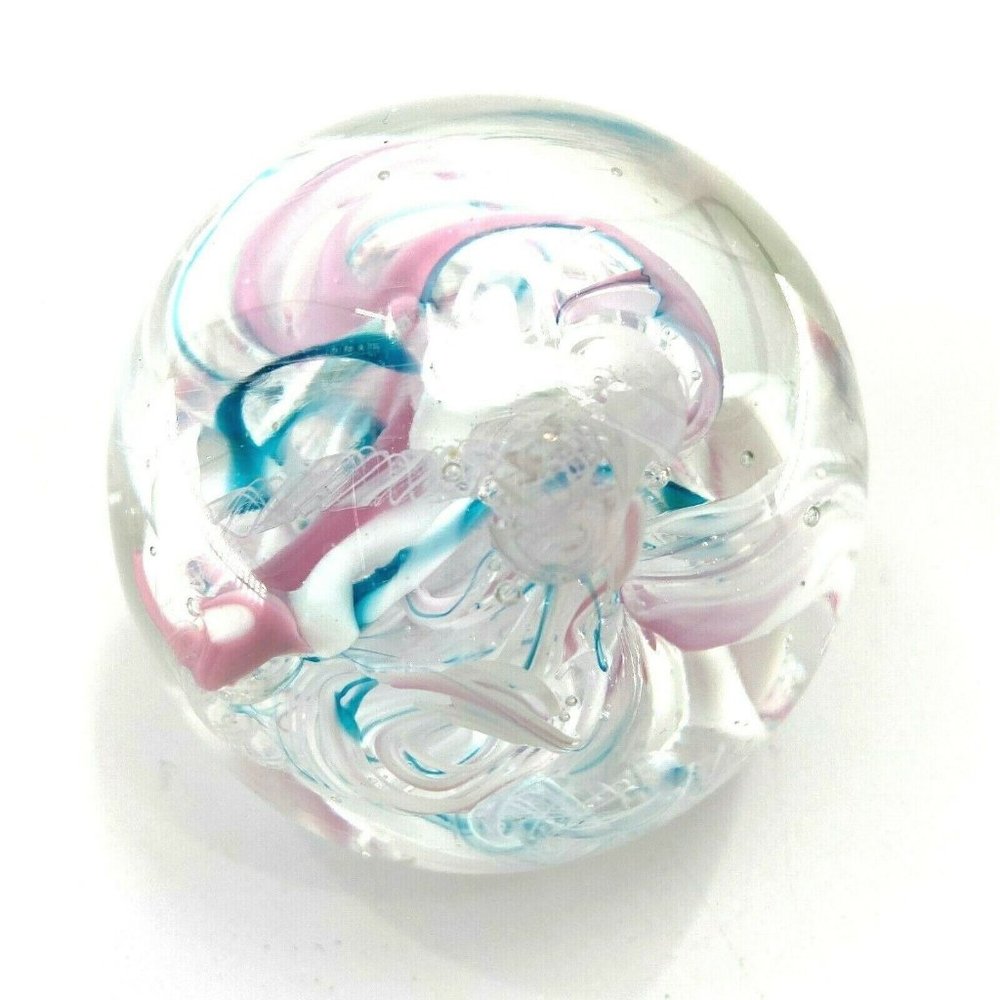 Jim Karg Hand Blown Art Glass Signed Paperweight S